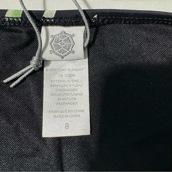 NWT Everyday Sunday Bikini Bottoms High Waited Midnight Multi colour Palm size 8 - Picture 5 of 10